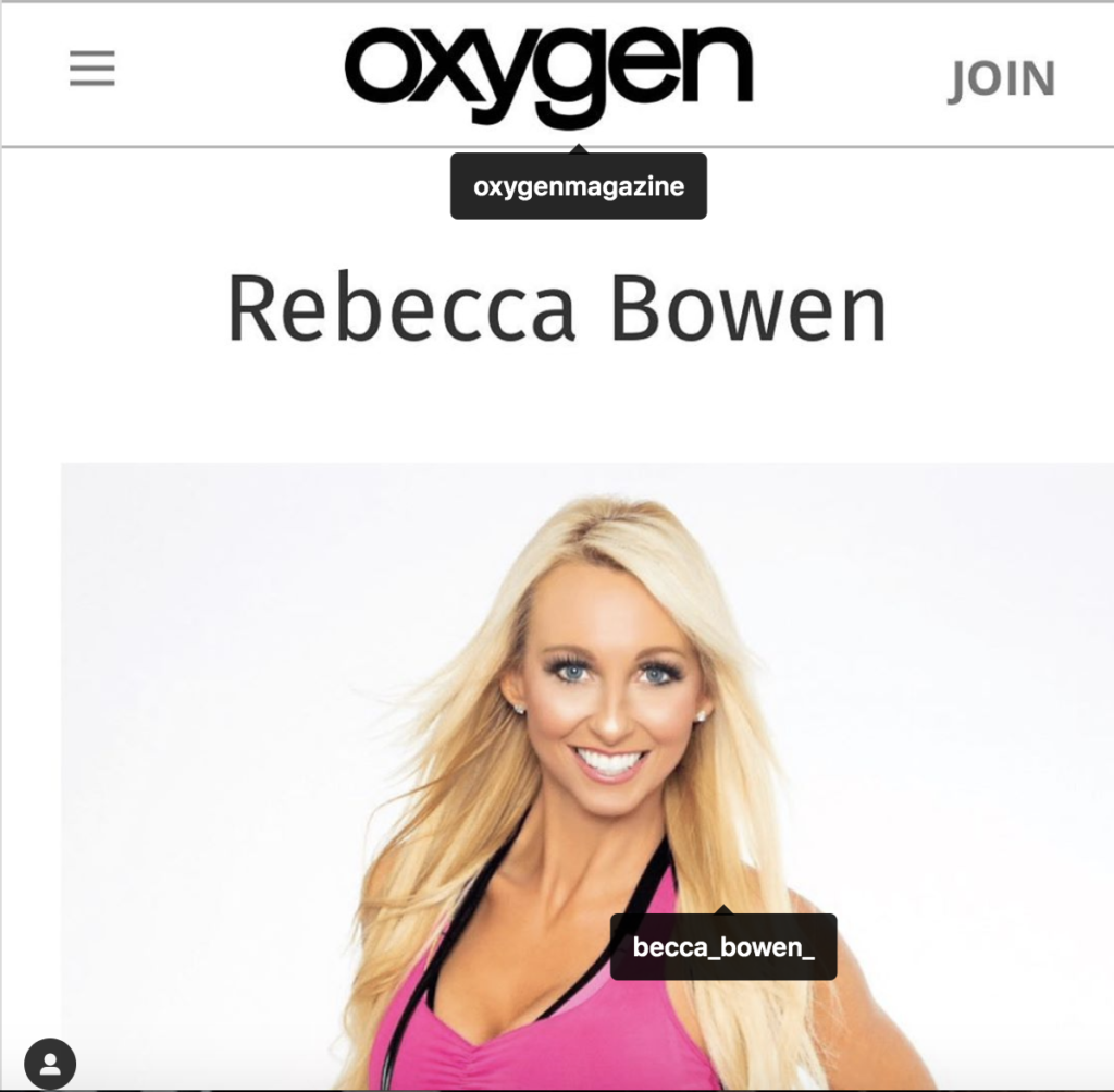 Miss Bikini Oxygen Magazine model